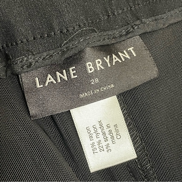 Lane Bryant Tighter Tummy High-Rise Straight 4-Season Pant Black NWT Sz 28 - Picture 4 of 8